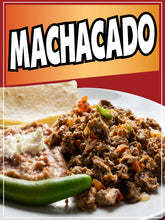Load image into Gallery viewer, Machacado Sticker Window Decal Truck Concession Vinyl Restaurant Wall poster Sticker Mexican Food Decal