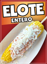 Load image into Gallery viewer, Elote Entero Sticker Window Sticker Mexican Food Truck Concession Vinyl Restaurant Wall Poster Sticker Street Corn