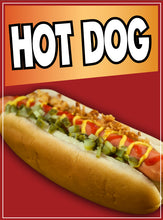 Load image into Gallery viewer, Hot Dog Sticker Window Decal Truck Concession Vinyl Restaurant Wall poster Sticker Food Decal Hot Dogs