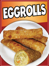 Load image into Gallery viewer, Eggrolls Sign Decal Window Sticker Food Truck Concession Vinyl Restaurant Sign