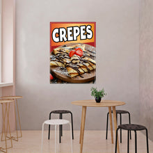 Load image into Gallery viewer, Crepes Sign Decal Window Sticker Truck Concession Vinyl Restaurant  Crepes Sign