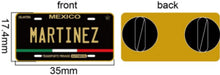 Load image into Gallery viewer, Pin Martinez Car Plate Pin For Caps And Clothing Enamel Badge Pin Martinez Mexican Plate Pin