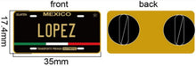Load image into Gallery viewer, Pin Lopez Car Plate Pin For Caps And Clothing Enamel Badge Pin Lopez Mexican Plate Pin