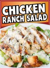 Load image into Gallery viewer, Chicken Ranch Salad Sticker Window Decal Truck Concession Vinyl Restaurant Wall poster Sticker Food Decal Sign