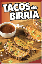 Load image into Gallery viewer, Tacos de Birria Decal Window Sticker Food Truck Concession Vinyl Restaurant #2