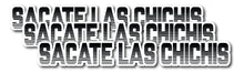 Load image into Gallery viewer, Sacate Las Chichis Decal Car Window Laptop Vinyl Sticker Mexico