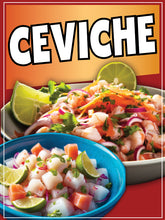 Load image into Gallery viewer, Ceviche Decal Window Sticker Mexican Food Truck Concession Vinyl Restaurant Seafood Vinyl SIgn