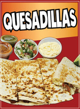 Load image into Gallery viewer, QuesadillaS Decal Window Sticker Mexican Food Truck Concession Vinyl Restaurant Quesadilla #2
