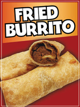 Load image into Gallery viewer, Fried Burritos Decal Window Sticker Mexican Food Truck Concession Vinyl Restaurant Sandwiches Mexican Cuisine