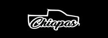 Load image into Gallery viewer, Chiapas Decal Troka Silhouette letters Decal Car Window Laptop Map Vinyl Sticker Mexico CHIS Mx Estado Trokas decal
