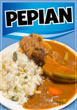 Load image into Gallery viewer, Pepian Sticker Window Decal Truck Concession Vinyl Restaurant Wall poster Sticker Guatemalan Food Deca