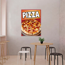 Load image into Gallery viewer, Pizza Sign Decal Window Sticker Truck Concession Vinyl Restaurant Pepperoni Pizza Sign