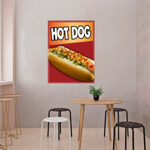 Load image into Gallery viewer, Hot Dog Sticker Window Decal Truck Concession Vinyl Restaurant Wall poster Sticker Food Decal Hot Dogs