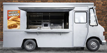 Load image into Gallery viewer, Breakfast Sandwich Sign Decal Window Sticker Food Truck Concession Vinyl Restaurant Sign