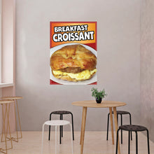 Load image into Gallery viewer, Breakfast Croissant Decal Window Sticker Mexican Food Truck Concession Vinyl Restauran