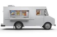 Load image into Gallery viewer, Aguas Frescas PERFORATED Window Graphic Decal Sticker Perforated Vinyl Horchata