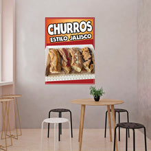 Load image into Gallery viewer, Churros Sticker Window Sticker Mexican Food Truck Concession Vinyl Restaurant Wall Poster Sticker Guadalajara Churros…