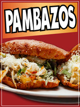 Load image into Gallery viewer, Pambazo Sign Decal Window Sticker Truck Concession Vinyl Restaurant Pambazos sticker (Copy)