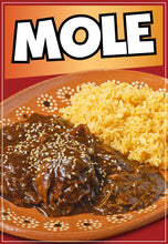 Load image into Gallery viewer, Mole Sticker Window Decal Truck Concession Vinyl Restaurant Wall poster Sticker Mexican Food Decal
