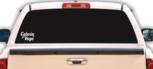 Load image into Gallery viewer, Cabron y Vago Decal Car Window Vinyl Sticker Mexican Flag Adhesive Trokas Truck