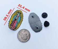 Load image into Gallery viewer, Pin VIrgen de Guadalupe Pin for Caps Clothing Enamel Badge Pin Guadalupana Pin For Caps And Clothing Enamel Badge Religious pin Virgin Mary