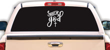Load image into Gallery viewer, Trust in God Decal, Jesus, Christian Sticker, Faith Shirt, Vertical Cross, Cross, Faith Jesus Cross