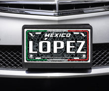 Load image into Gallery viewer, Lopez Mexico Car Plate aluminum License Plate Mexican Mexico Lopez Last Name