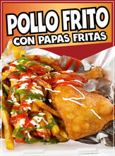Load image into Gallery viewer, Pollo Frito Sticker Window Decal Food Truck Concession Vinyl Restaurant Wall poster Sticker Food Decal