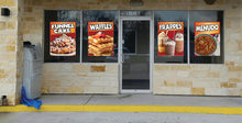 Load image into Gallery viewer, Funnel Cake Decal Window Sticker Food Truck Concession Vinyl Restaurant Sign Cake Signs