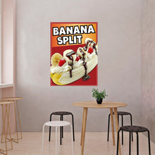 Load image into Gallery viewer, Banana Split Sign Decal Window Sticker Truck Concession Vinyl Restaurant Banana Split Sign
