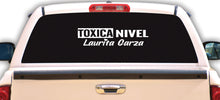 Load image into Gallery viewer, Toxica Nivel Laurita Garza Decal Sticker Decal Car Window Laptop Vinyl Sticker Mexican Flag Sticker Toxic Girlfriend