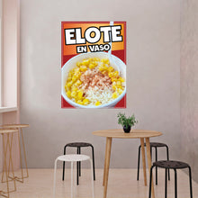 Load image into Gallery viewer, Elote en Vaso Decal Corn in a Cup Sticker Window Sticker Mexican Food Truck Concession Vinyl Restaurant Wall Poster Sticker