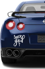 Load image into Gallery viewer, Trust in God Decal, Jesus, Christian Sticker, Faith Shirt, Vertical Cross, Cross, Faith Jesus Cross