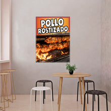 Load image into Gallery viewer, Pollo Rostizado Sign Decal Window Sticker Truck Concession Vinyl Restaurant Pollo Rostizado Mexican Food Sign Sticker