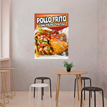 Load image into Gallery viewer, Pollo Frito Sticker Window Decal Food Truck Concession Vinyl Restaurant Wall poster Sticker Food Decal