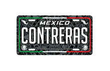 Load image into Gallery viewer, Contreras Mexico Car Plate aluminum License Plate Mexican Mexico Contreras Last Name