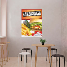 Load image into Gallery viewer, Hamburguesa Decal Window Sticker Mexican Food Truck Concession Vinyl Restaurant Hamburguesa Mexican Food Sign