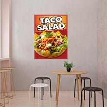 Load image into Gallery viewer, Taco Salad Decal Window Sticker Truck Concession Vinyl Restaurant Taco Salad