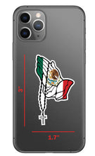Load image into Gallery viewer, Praying Hands Decal Mexican Flag Car Window Laptop Mexican flag rosary Sticker