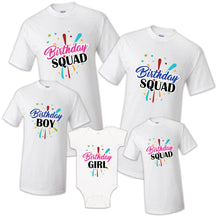 Load image into Gallery viewer, Birthday Squad Matching T-shirts Party Family Kid Reunion goals White T-shirts