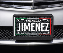 Load image into Gallery viewer, Jimenez Mexico Car Plate aluminum License Plate Mexican Mexico Jimenez Last Name