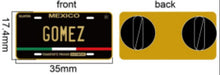 Load image into Gallery viewer, Pin Gomez Car Plate Pin For Caps And Clothing Enamel Badge Pin Gomez Mexican Plate Pin