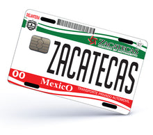 Load image into Gallery viewer, Zacatecas Credit Card Skin Cover Vinyl Stickers (4 Pack) - ZAC Mexican Decal