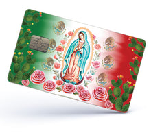 Load image into Gallery viewer, Virgen de Guadalupe Credit Card Skin Cover Vinyl Stickers (4 Pack) - Lady of Guadalupe Virgin Catholic chirstian decal