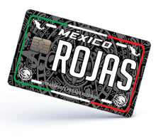 Load image into Gallery viewer, Rojas Credit Card Skin Cover Vinyl Stickers (4 Pack) -Mexican Decal Mexico Car Plate adhesive Rojas
