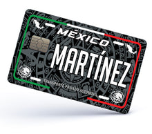 Load image into Gallery viewer, Martinez Credit Card Skin Cover Vinyl Stickers (4 Pack) -Mexican Decal Mexico Car Plate adhesive Martinez
