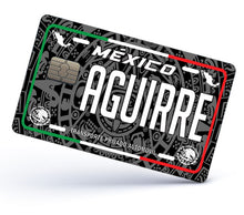 Load image into Gallery viewer, Aguirre Credit Card Skin Cover Vinyl Stickers (4 Pack) -Mexican Decal Mexico Car Plate adhesive Aguirre