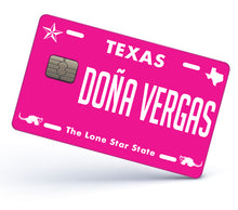 Load image into Gallery viewer, Dona Vergas Credit Card Skin Cover Vinyl Stickers (4 Pack) - Texas Doña Vergas Sticker Decal
