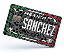 Load image into Gallery viewer, Sanchez Credit Card Skin Cover Vinyl Stickers (4 Pack) -Mexican Decal Mexico Car Plate adhesive Sanchez