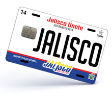 Load image into Gallery viewer, Jalisco Credit Card Skin Cover Vinyl Stickers (4 Pack) - JAL Mexican Decal Mexico Vinyl Adhesive